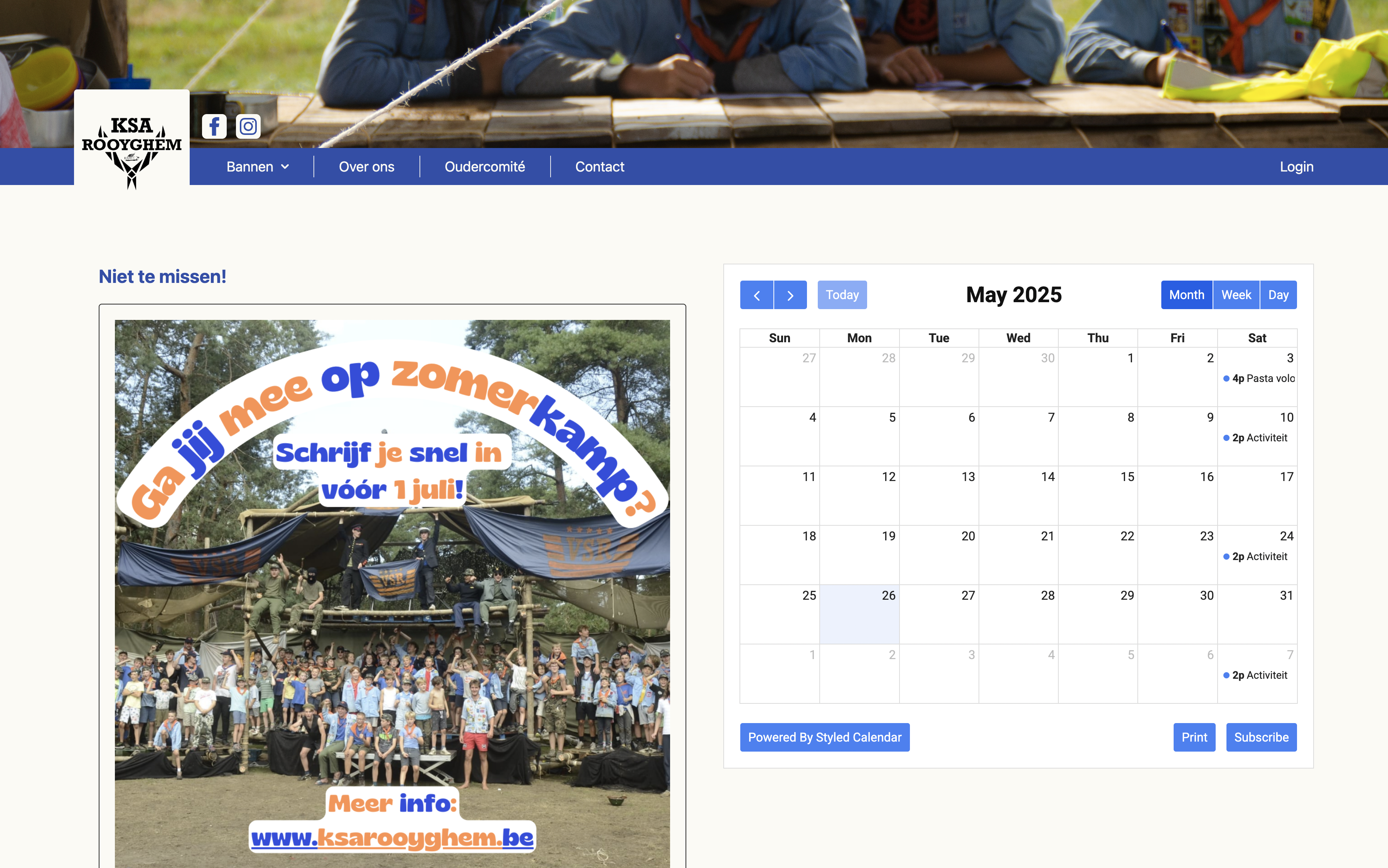KSA Roovghem Website